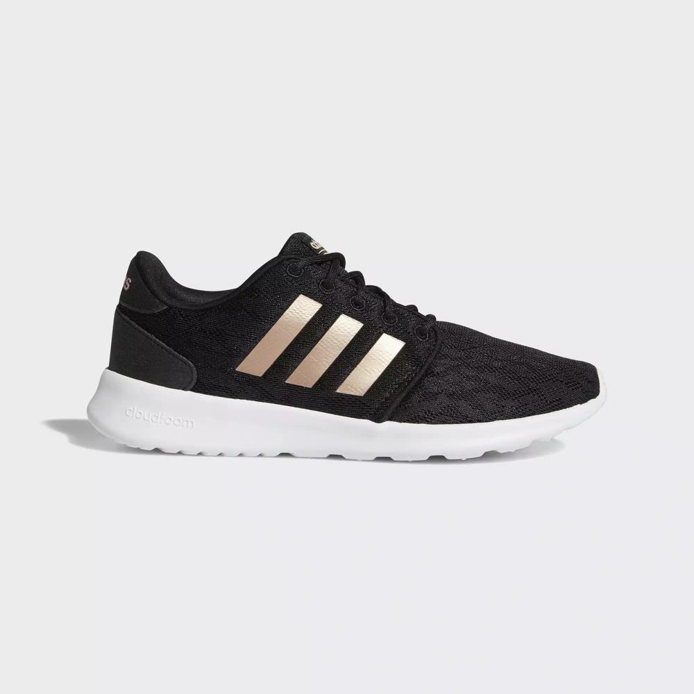 Adidas Cloudfoam QT Racer Tenis Negros Para Mujer (MX-62549)